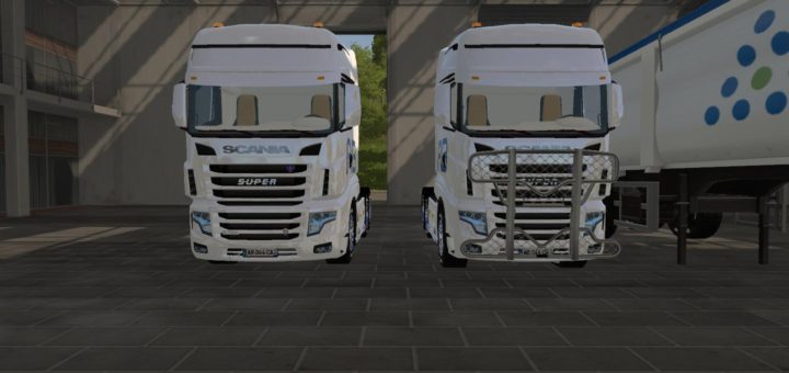 Мод тягач Scania AB texel v 1.0 Farming Simulator 17