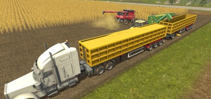 Мод прицеп Semi-Tipper 70000/6 v1.0 Farming Simulator 2017
