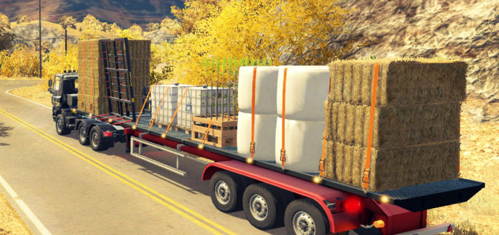 Мод прицеп BsM Semi Bale 50000/6 v1.0 Farming Simulator 17