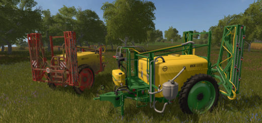 Мод опрыскиватель Unia Pilmet REX 2518 v1.0 Farming Simulator 17