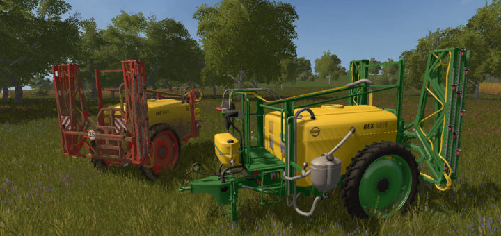 Мод опрыскиватель Unia Pilmet REX 2518 v1.0 Farming Simulator 17