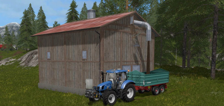 Мод Woodchip Storage Placeable v 1.0 Farming Simulator 2017