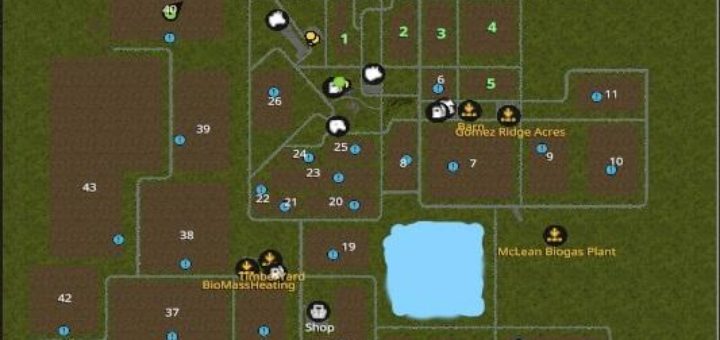 Мод карта THORNHILL FARM V1.0.0 Farming Simulator 17