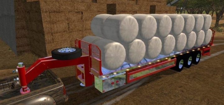 Мод прицеп BaleMaster AutoLoad Gooseneck v1.1 Farming Simulator 2017