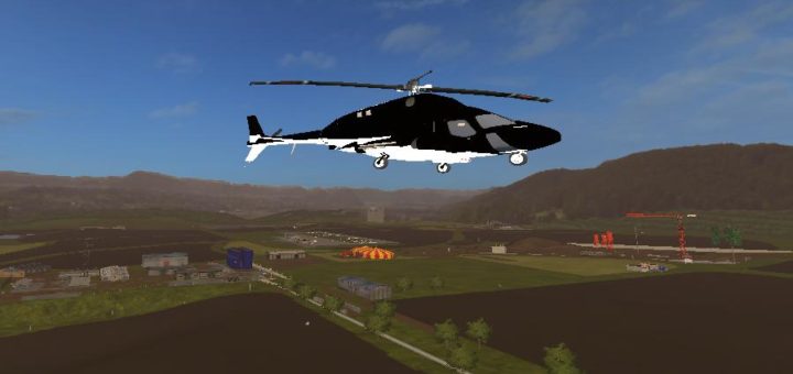 Мод вертолет Airwolf Supercopter версия 1.0.0.0 FS17