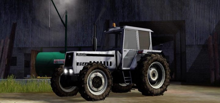 Мод трактор LAMBORGHINI 854 V2.0 MORE REALISTIC Farming Simulator 2017