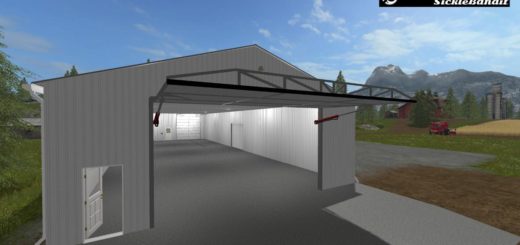 Мод гараж Placeable Machine Shed 100x50 Farming Simulator 2017