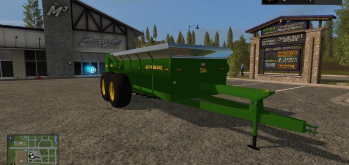 Мод прицеп John Deere Manure Spreaders 1.0 Farming Simulator 2017