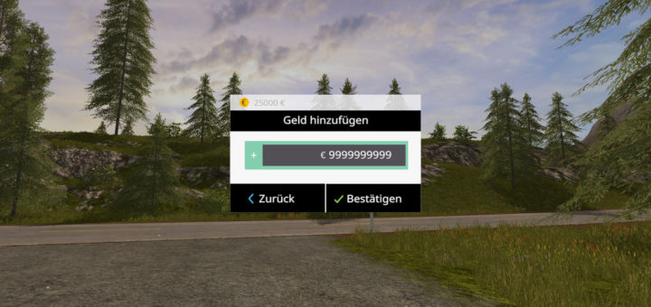 Мод чит на деньги MONEYCHEAT MOD WITH GUI V1.0 Farming Simulator 17