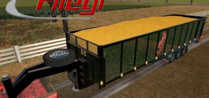 Мод прицеп Fliegl Gooseneck Tipper v1.1 Farming Simulator 17