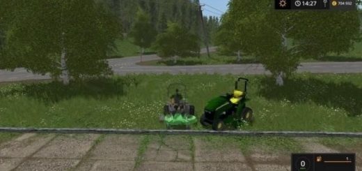 Мод John Deere 3520 and Zero Turn v 1.0 Farming Simulator 17