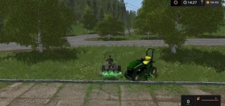Мод John Deere 3520 and Zero Turn v 1.0 Farming Simulator 17