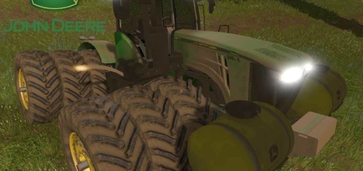 Мод трактор John Deere 9R v2.0 Farming Simulator 17