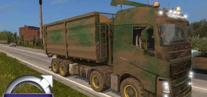 Мод грузовик Volvo FH 16.540 HKL 8x8 v1.0 Farming Simulator 2017