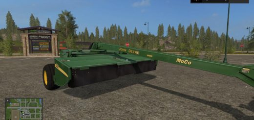 Мод сенокосилка JOHN DEERE MOCO MOWER V1.0 Farming Simulator 2017