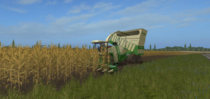 Мод комбайн KRONE BIG X 1100 CARGO V1.0 Farming Simulator 17