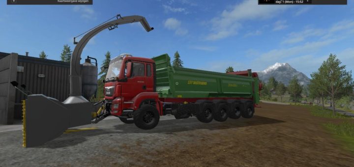 Мод грузовик MAN 10X8 MANURE V1 Farming Simulator 17
