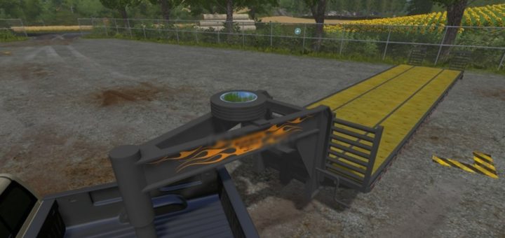 Мод трал RiverBend 40FT Gooseneck v5.0 Farming Simulator 2017