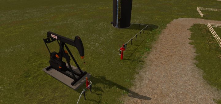 Мод SENTRY AND OILLIFT PUMPS V1.0 Farming Simulator 17