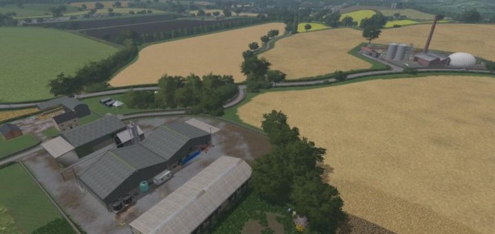 Мод карта Dowland Farm v1.0 Farming Simulator 2017