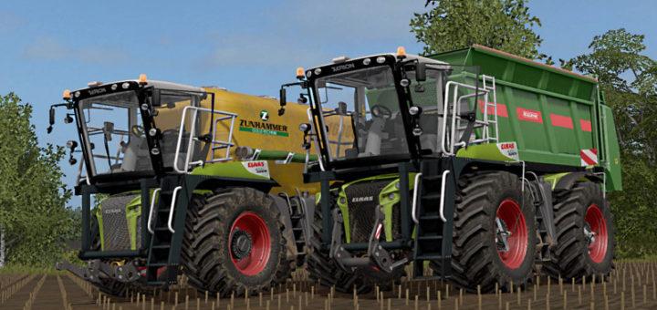 Мод трактор CLAAS XERION 4000 SADDLE TRAC V1.0 Farming Simulator 17