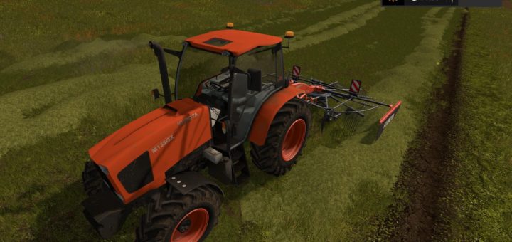 Мод трактор KUBOTA M135GX V1.0 Farming Simulator 2017
