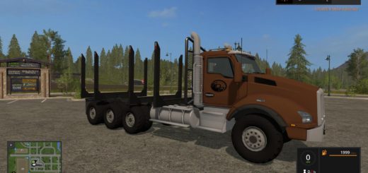 Мод грузовик LOGGING TRUCK FIXED BUNK V1.0 FS17