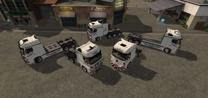 Мод ПАК Mercedes Actros Pack v 1.0 Farming Simulator 2017