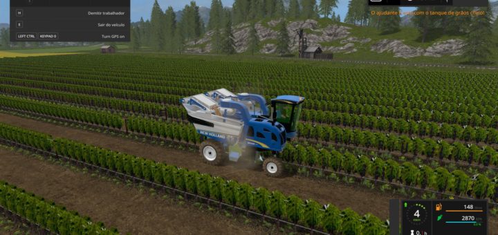 Мод комбайн New Holland 9060L v1.0 Farming Simulator 17