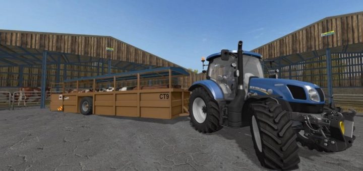Мод ПАК прицепов RICHARD WESTERN LIVESTOCK TRANSPORTERS V1.0 Farming Simulator 2017