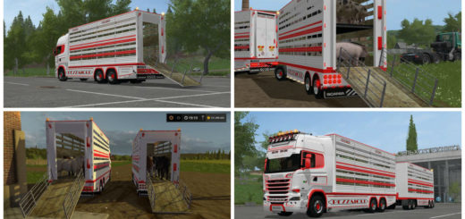 Мод грузовик SCANIA R730 V2.2 Farming Simulator 17