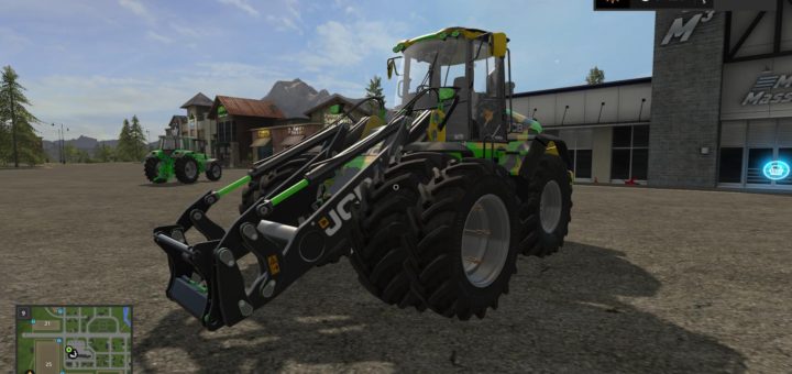 Мод погрузчик JCB 435S DIGITAL CAMO EDITION V1.2 Farming Simulator 17