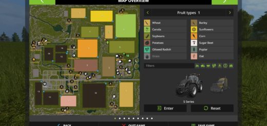 Мод карта PINE COVE FARM SEASONS UPDATE V7.0 FS17