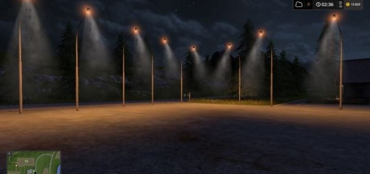 Мод Фонарный столб v 1.0 FS17