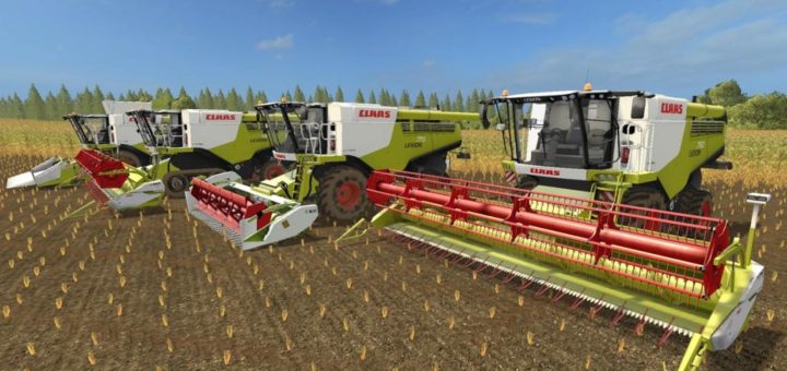 Мод ПАК комбайны Claas Lexion 700 STAGE IV Pack V 1.2 Farming Simulator 2017