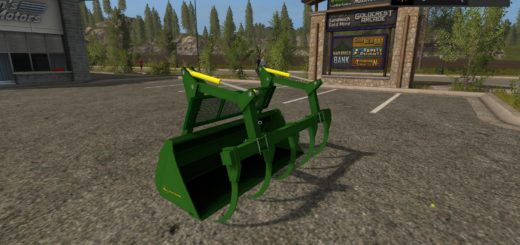 Мод ковш JOHN DEERE GRAPLE BUCKET V1.0 Farming Simulator 2017