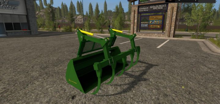 Мод ковш JOHN DEERE GRAPLE BUCKET V1.0 Farming Simulator 2017