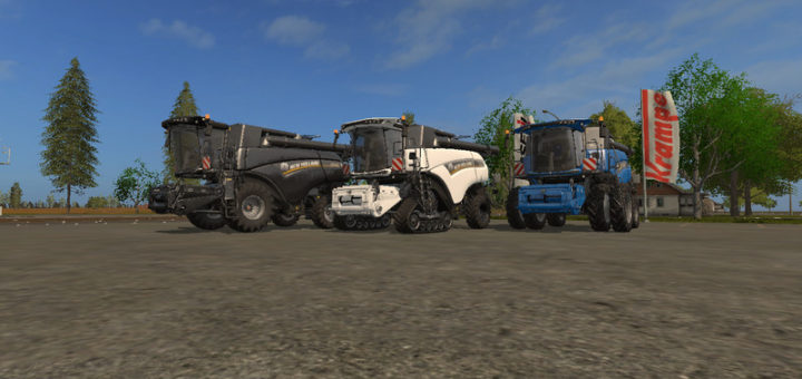 Мод комбайн NEW HOLLAND CR10.90 V1.0 Farming Simulator 17