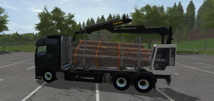 Мод грузовик Volvo forest v 1.4.4 Farming Simulator 2017
