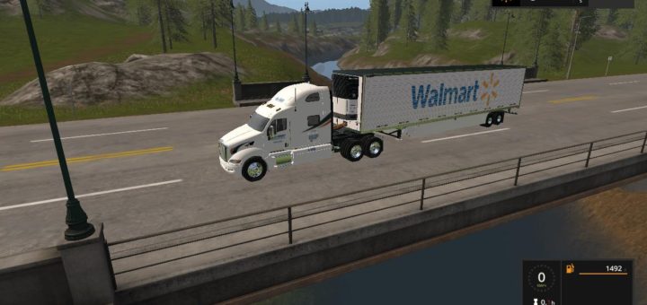 Мод ПАК WALMART PETERBILT AND TRAILER V1.0.0.0 FS17