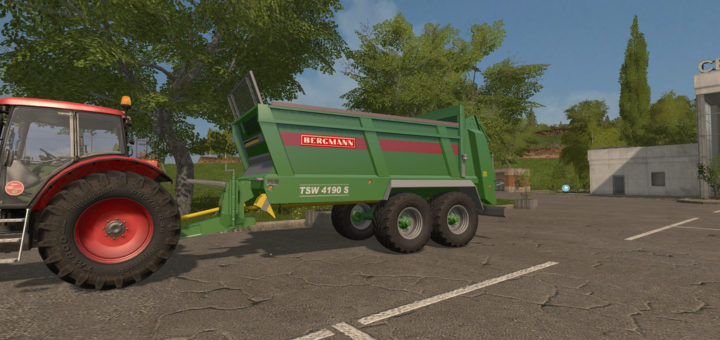 Мод прицеп BERGMANN TSW 4190 S V1.0.0.0 Farming Simulator 17