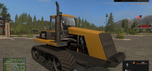 Мод трактор CAT 75C V1.0 Farming Simulator 17