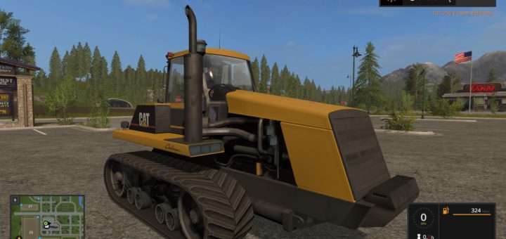 Мод трактор CAT 75C V1.0 Farming Simulator 17