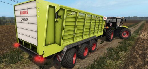 Мод ПАК прицепов Claas Cargos dynamicHoses 1.0.0 Farming Simulator 17