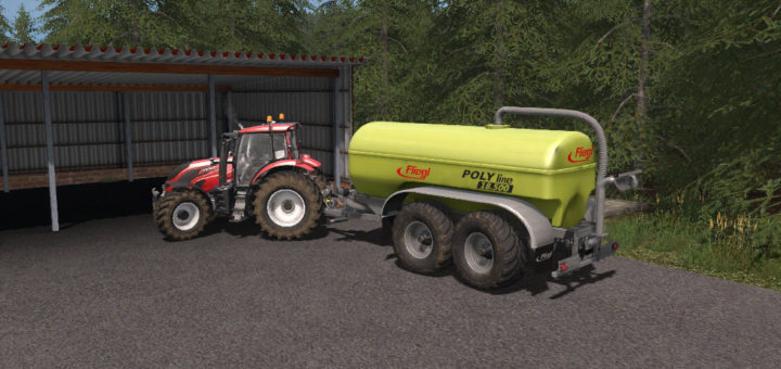 Мод прицеп Fliegl Poly Line 18500 Farming Simulator 2017