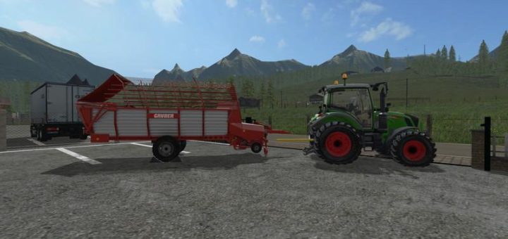 Мод прицеп подборщик GRUBER LT300 WITH TWIN TIRES V1.1 Farming Simulator 2017