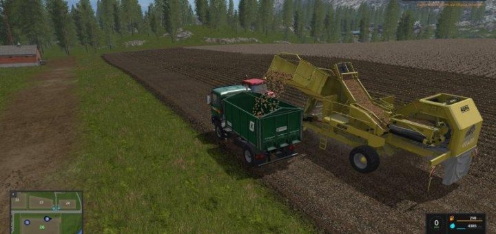 Мод комбайн FS17 ROPA KEILER II V1.0 Farming Simulator 17