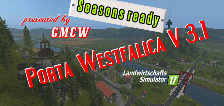 Мод карта Porta Westfalica 3.1 GMCW Farming Simulator 17