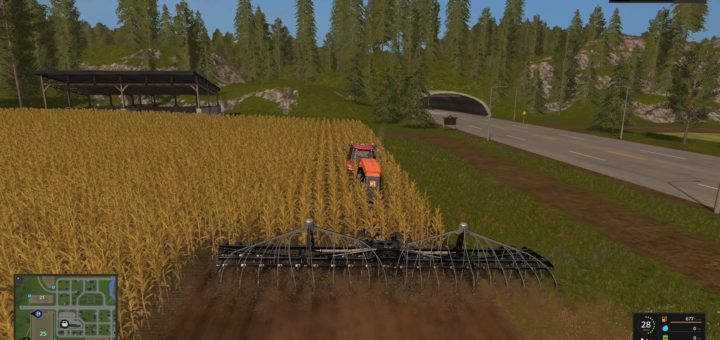 Мод сеялка AMAZONE CONDOR 15001 DIRECTSEED V2.0.0 Farming Simulator 17
