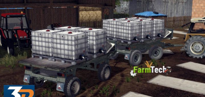 Мод прицепы Autosan d-47 v1.0 Farming Simulator 17